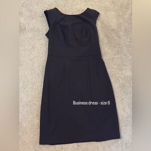 Elegant Dark Navy Business Dress